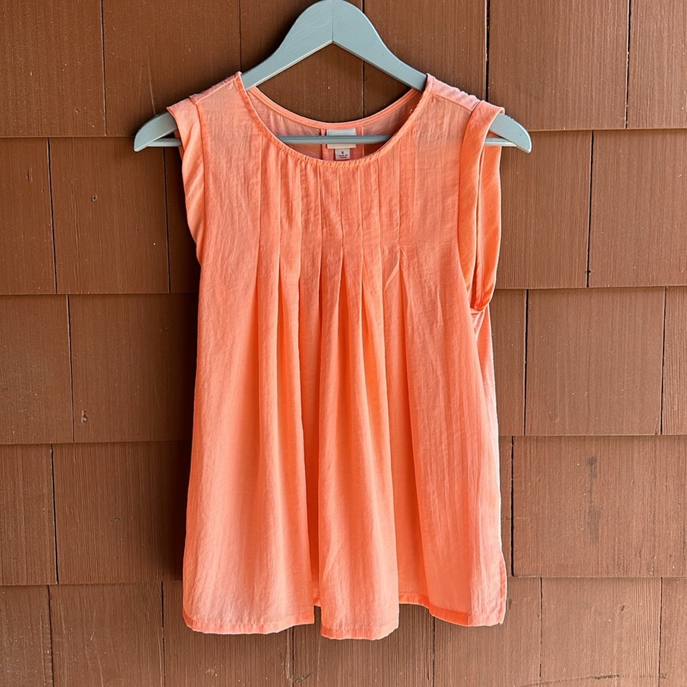 Peach Pleated Merona Tank- Small